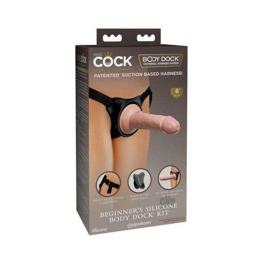 King Cock Elite Beginner's Silicone Body Dock Kit | cutebutkinky.com