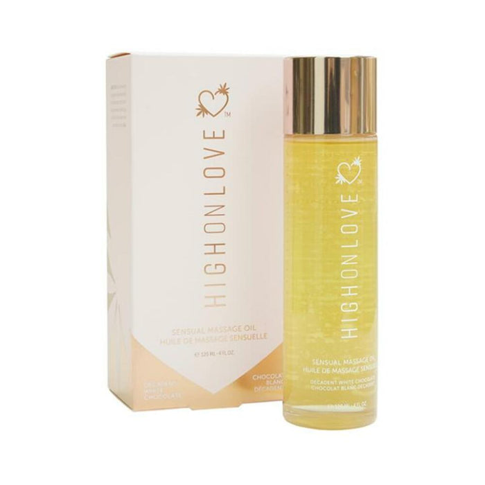 High On Love Hemp Massage Oil - Decadent White Chocolate | cutebutkinky.com