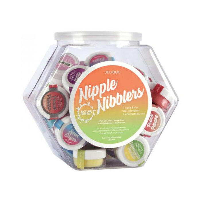 Nipple Nibbler Sour Tingle Balm Assorted Display Bowl/36 Pcs 3 G | cutebutkinky.com