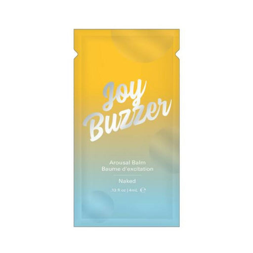 Joy Buzzer Clitoral Arousal Balm Naked .13 Oz Foil | cutebutkinky.com