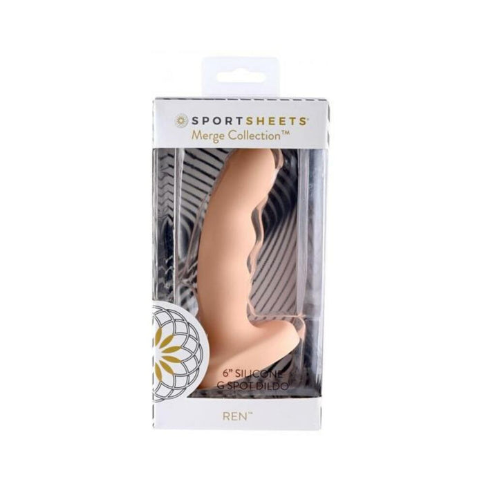 Merge Ren 6 In. Suction Cup Dildo Orange | cutebutkinky.com