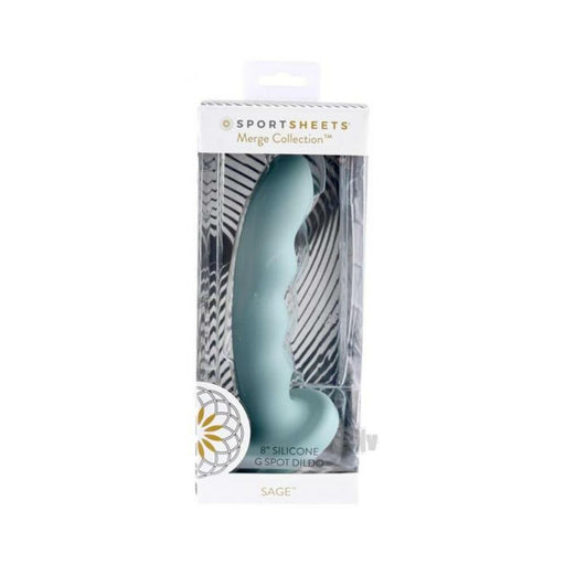Merge Sage 8 In. Suction Cup G-spot Dildo Green | cutebutkinky.com
