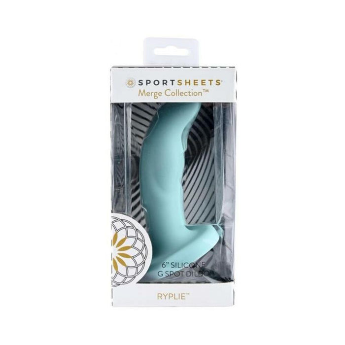 Merge Ryplie 6 In. Suction Cup G-spot Dildo Blue | cutebutkinky.com