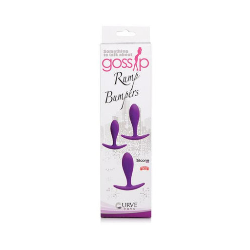 Gossip Rump Bumpers Silicone Set Of 3 - Violet | cutebutkinky.com