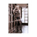 Sheer High Society Halter Dress With Attached Gartered Stockings Os Black | cutebutkinky.com