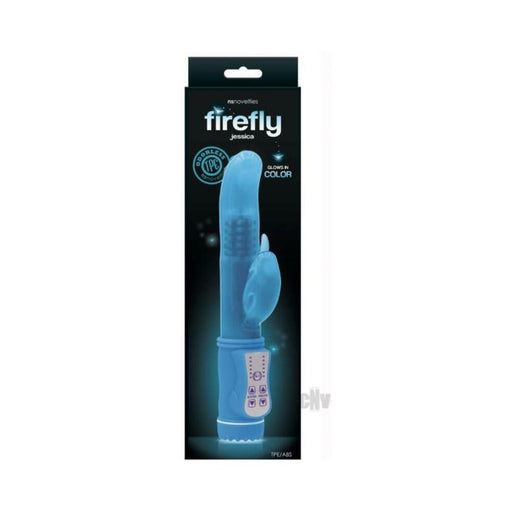 Firefly Jessica Rotating Rabbit Vibrator - Blue | cutebutkinky.com
