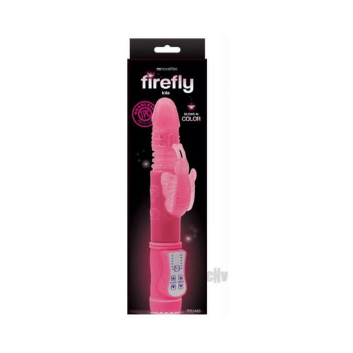 Firefly Lola Thrusting Rabbit Vibrator - Pink | cutebutkinky.com