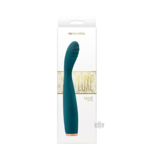 Luxe Lille Rechargeable Vibrator - Green | cutebutkinky.com