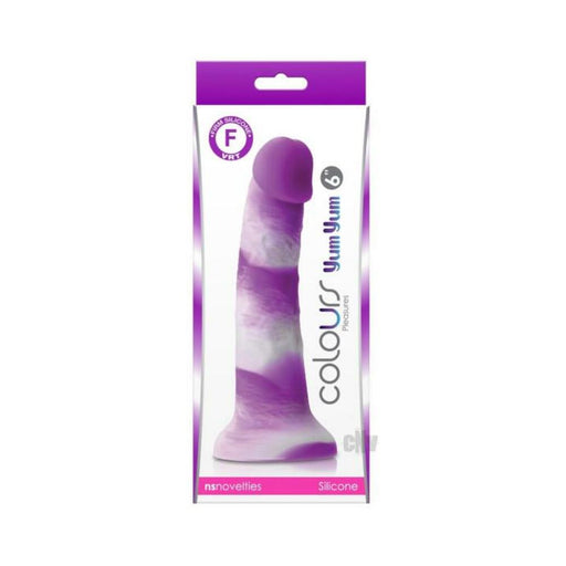 Colours Pleasures Yum Yum 6" Dildo - Purple | cutebutkinky.com