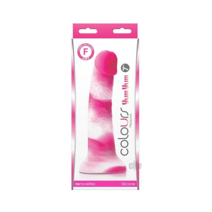 Colours Pleasures Yum Yum 7" Dildo - Pink | cutebutkinky.com
