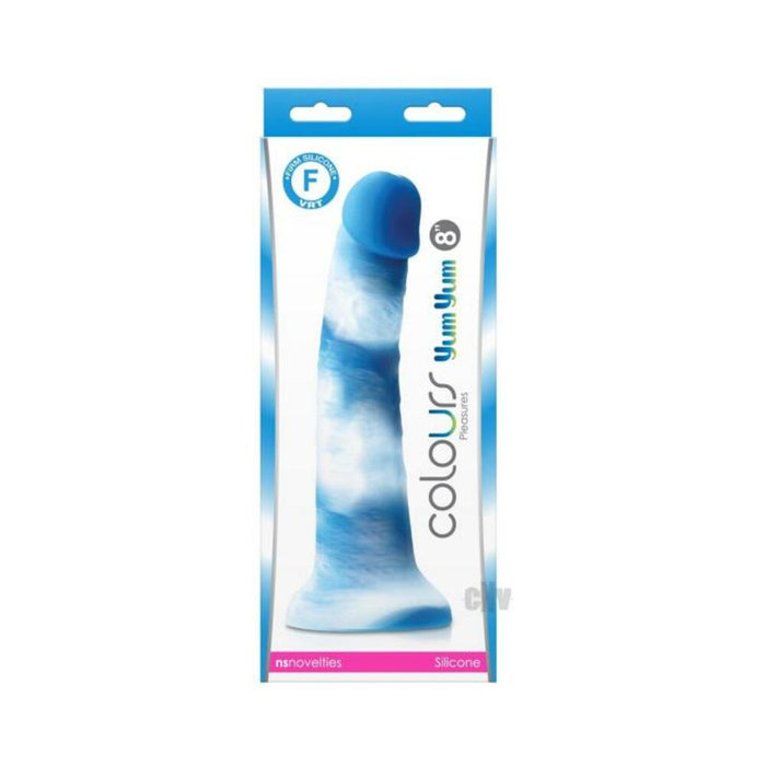 Colours Pleasures Yum Yum 8" Dildo - Blue | cutebutkinky.com