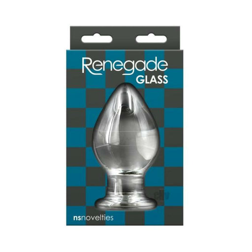 Renegade Glass Knight Anal Plug - Clear | cutebutkinky.com