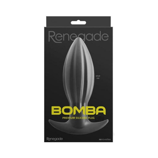 Renegade Bomba Anal Plug Black Large | cutebutkinky.com