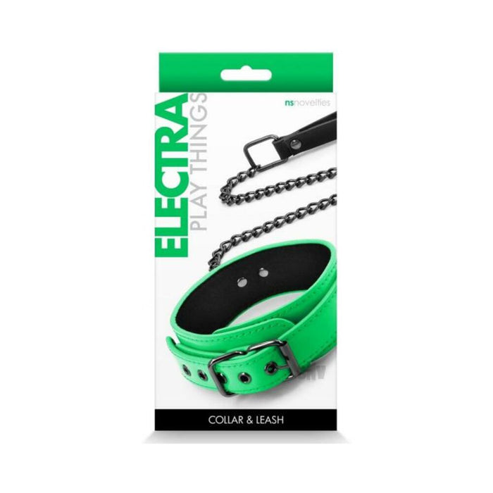 Electra Collar & Leash Green | cutebutkinky.com