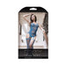 Sheer Sky Is The Limit Opaque Gartered Bodystocking Sky Blue O/s | cutebutkinky.com