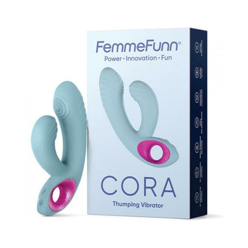 Femmefunn Cora Pulsating Vibrator Light Blue | cutebutkinky.com