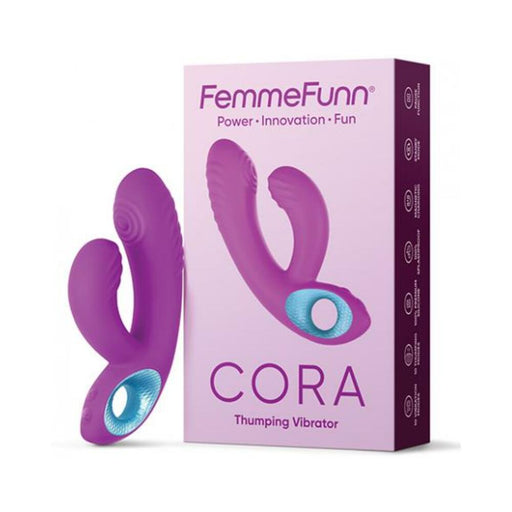 Femmefunn Cora Pulsating Vibrator Purple | cutebutkinky.com