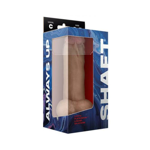 Shaft Model C Liquid Silicone Dong With Balls 8.5 In. Pine | cutebutkinky.com