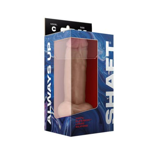 Shaft Model C Liquid Silicone Dong With Balls 7.5 In. Pine | cutebutkinky.com