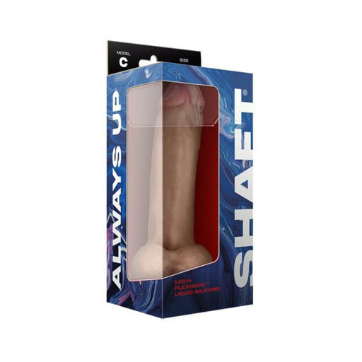 Shaft Model C Liquid Silicone Dong With Balls 9.5 In. Pine | cutebutkinky.com