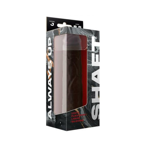 Shaft Model J Liquid Silicone Dong 8.5 In. Mahogany | cutebutkinky.com