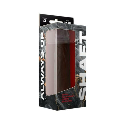 Shaft Model J Liquid Silicone Dong 7.5 In. Mahogany | cutebutkinky.com