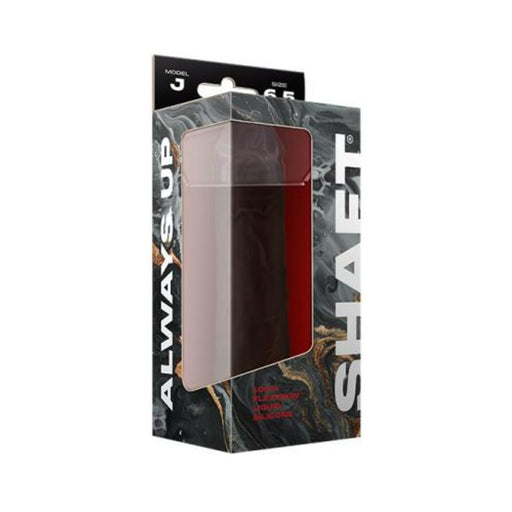 Shaft Model J Liquid Silicone Dong 6.5 In. Mahogany | cutebutkinky.com