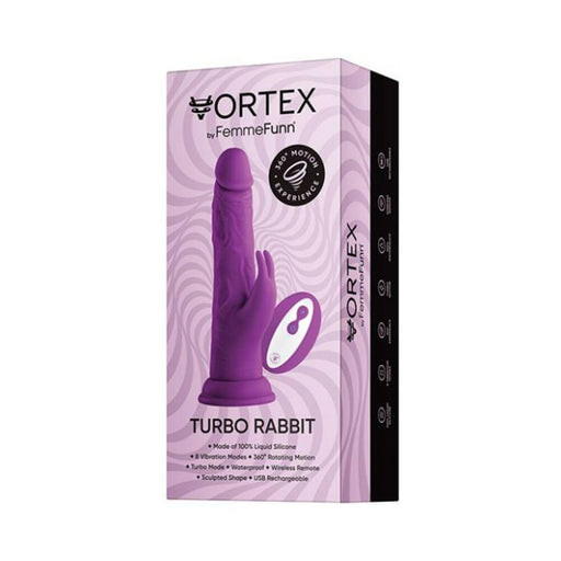 Femmefunn Vortex Turbo Rabbit 2.0 Purple | cutebutkinky.com