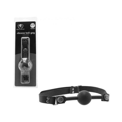 Silicone Ball Gag Black | cutebutkinky.com