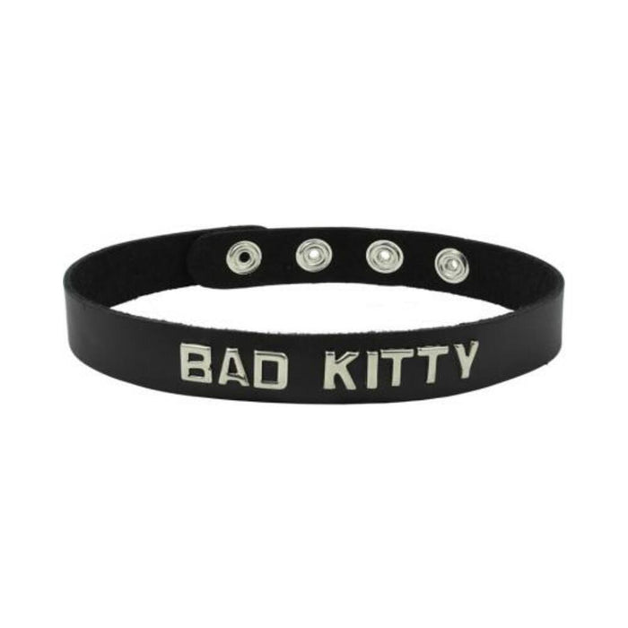 Bad Kitty Word Band Collar | cutebutkinky.com