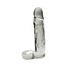 Realistic 8.5 In. Glass Dildo With Base Clear | cutebutkinky.com