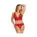 Magic Silk Sugar & Spice Bra & Panty Set Red L/xl | cutebutkinky.com