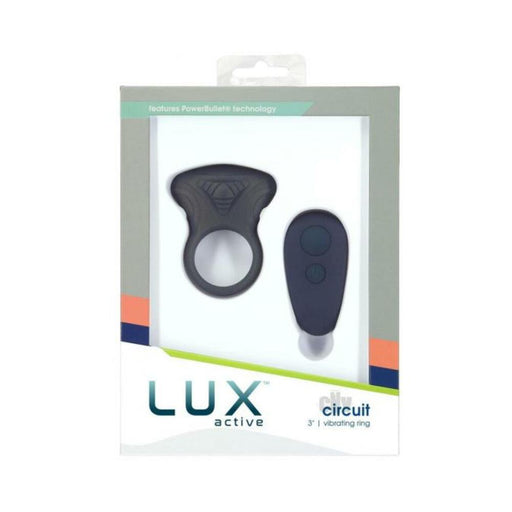 Lux Active Circuit 3 In. Vibrating Ring Silicone Black | cutebutkinky.com