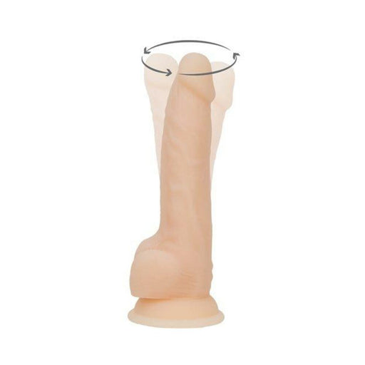 Naked Addiction Rotating & Vibrating Dong 8" Vanilla | cutebutkinky.com