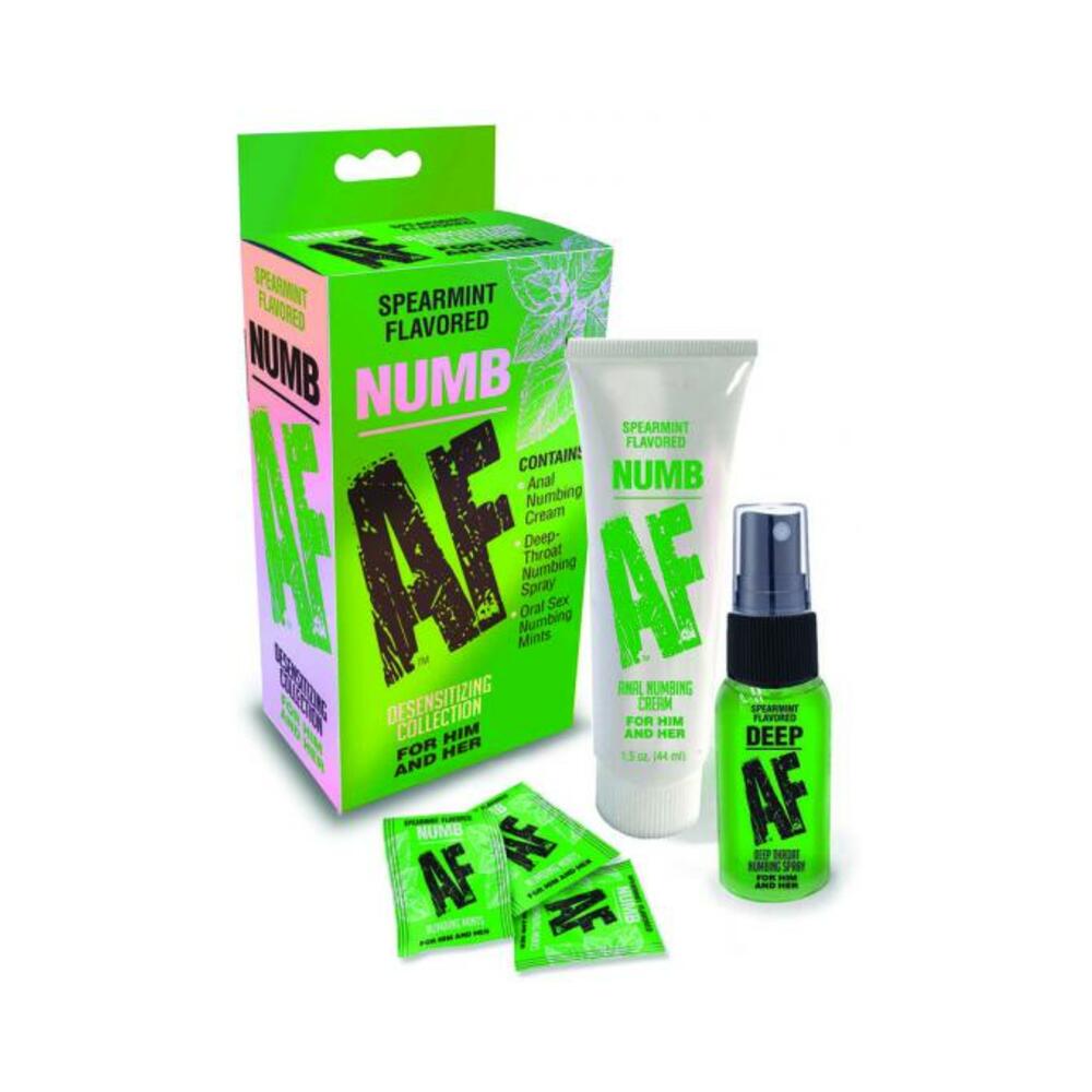 Numb Af Kit Gel, Spray, And Mints | cutebutkinky.com