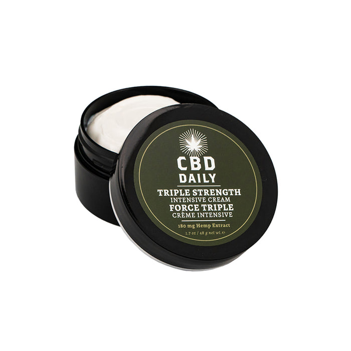 Earthly Body CBD Daily Intensive Cream Triple Strength (Mint Scent) 1.7oz