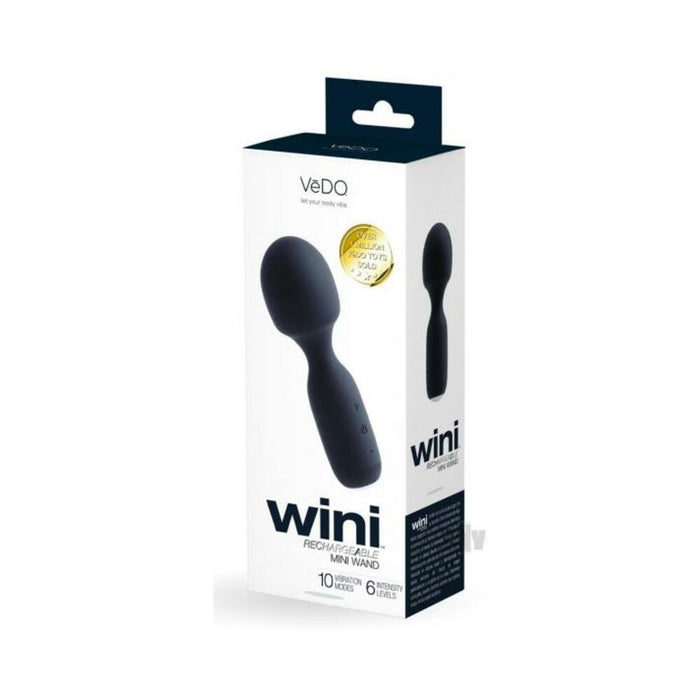 Vedo Wini Rechargeable Mini Wand Just Black