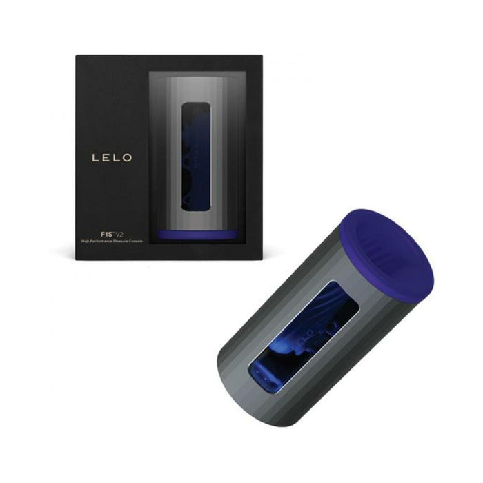 Lelo F1s V2 Masturbator Gunmetal/midnight Blue | cutebutkinky.com