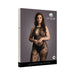 Shots Le Desir Criss-cross Neck Bodystocking Black Osx | cutebutkinky.com