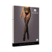 Shots Le Desir Garterbelt Stockings With Open Design Black O/s | cutebutkinky.com