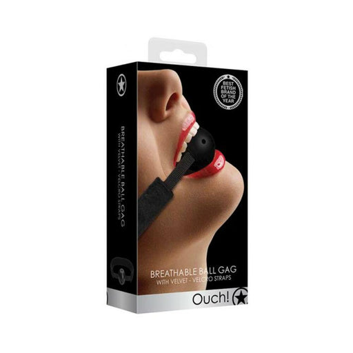 Ouch Velvet Velcro Adjustable Breathable Gag | cutebutkinky.com