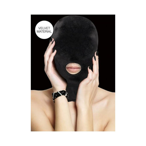 Ouch Velvet & Velcro Mask With Mouth Opening | cutebutkinky.com