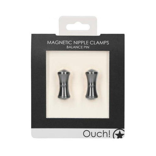 Ouch Magnetic Nipple Clamps - Balance Pin - Grey | cutebutkinky.com