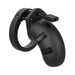 Man Cage Model 16 - Chastity - 3.5" - Silicone Cock Cage - Black | cutebutkinky.com