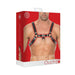 Ouch Chest Bulldog Harness - S/m - Red | cutebutkinky.com