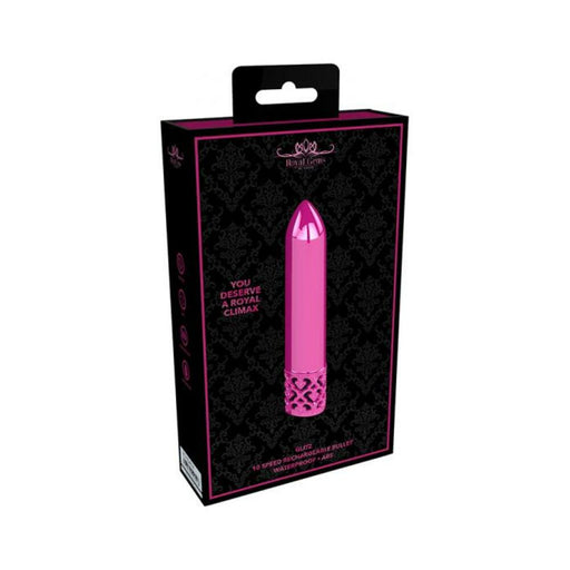 Royal Gems - Glitz - Abs Rechargeable Bullet - Pink | cutebutkinky.com