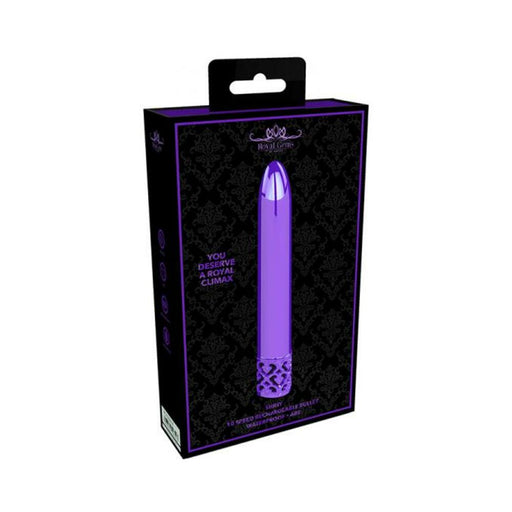 Royal Gems - Shiny - Abs Rechargeable Bullet - Purple | cutebutkinky.com