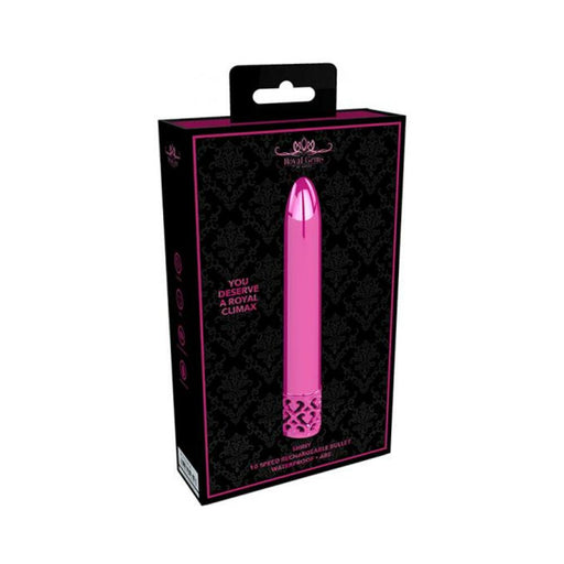 Royal Gems - Shiny - Abs Rechargeable Bullet - Pink | cutebutkinky.com