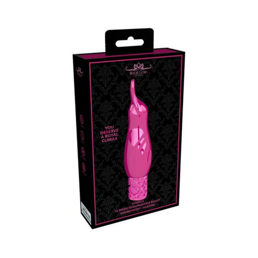 Royal Gems - Sparkle - Silicone Rechargeable Bullet - Pink | cutebutkinky.com