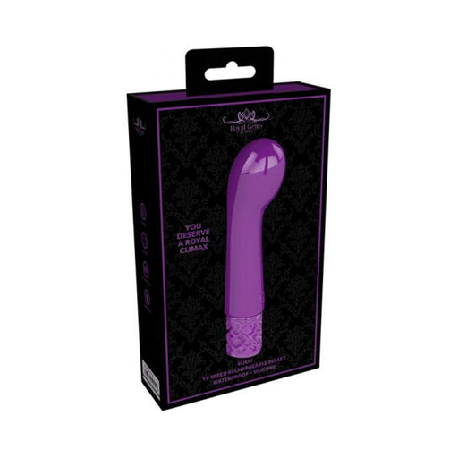 Royal Gems - Bijou - Silicone Rechargeable Bullet - Purple | cutebutkinky.com